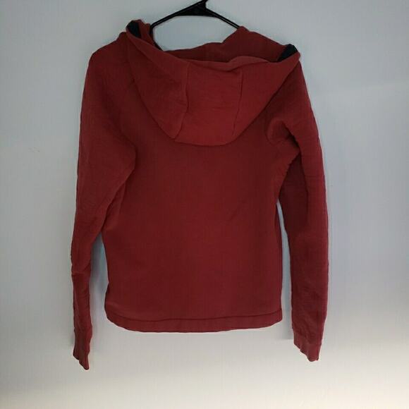 Nike Full Zip Hooded Pocket Sweatshirt Womens Small Red 0433 - Picture 12 of 12